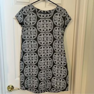 Island Company Linen dress grey and white size small